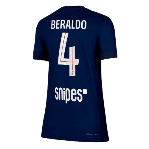 Paris Saint-Germain Lucas Beraldo #4 Hemmatröja Kvinnor 2025-26 Kortärmad Paris Saint-Germain Lucas Beraldo #4 Hemmatröja Kvinnor 2025-26 Kortärmad